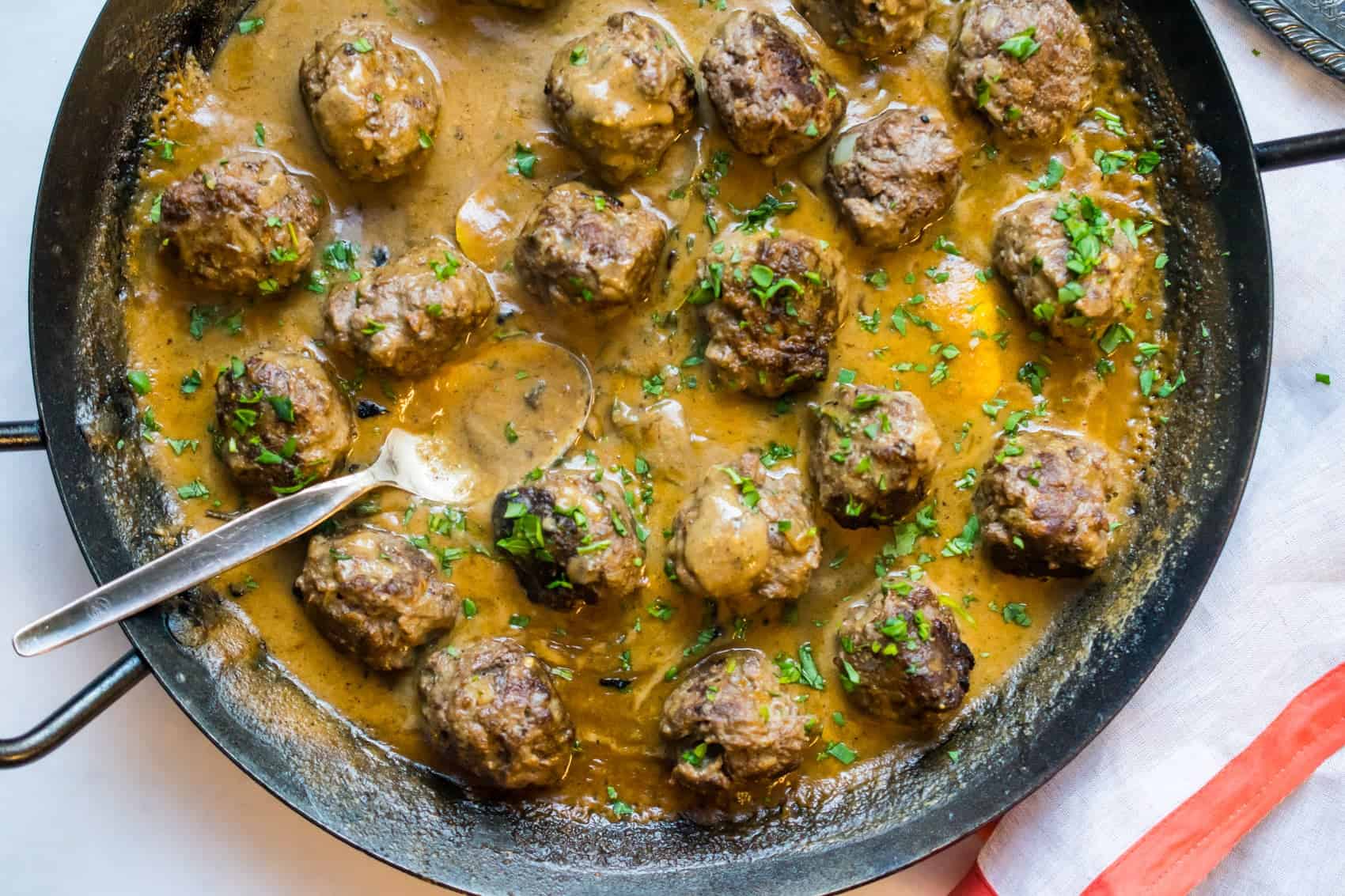 Paleo Swedish Meatballs (Keto, Dairy Free, Whole30)