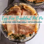 egg free breakfast pot pie