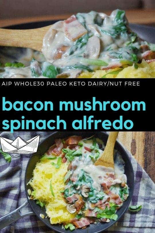 Dairy Free Cauliflower Alfredo (Whole30, Paleo, AIP, Keto)