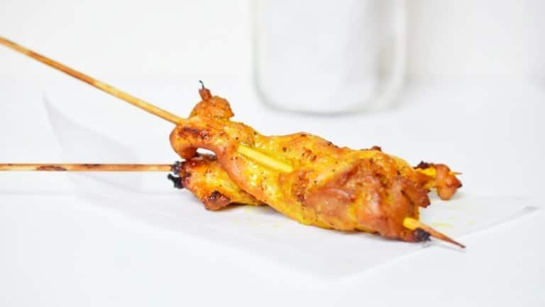 sticky chicken skewers 