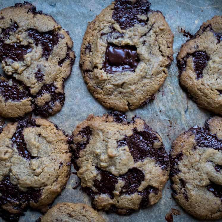 keto low carb chocolate chip cookie