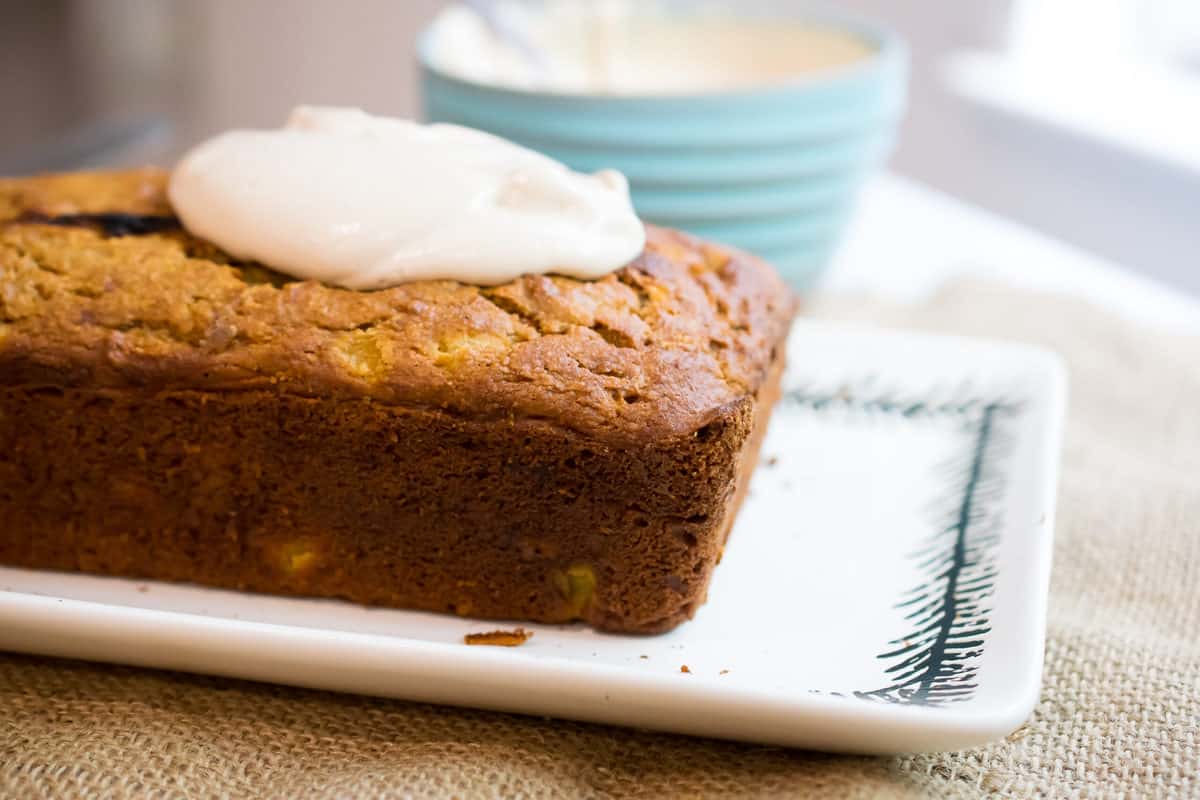 carrot cake with vegan cream cheese frosting