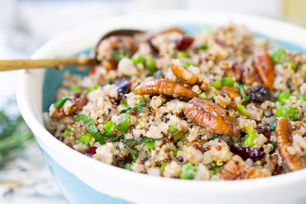 fall pilaf with pecans 