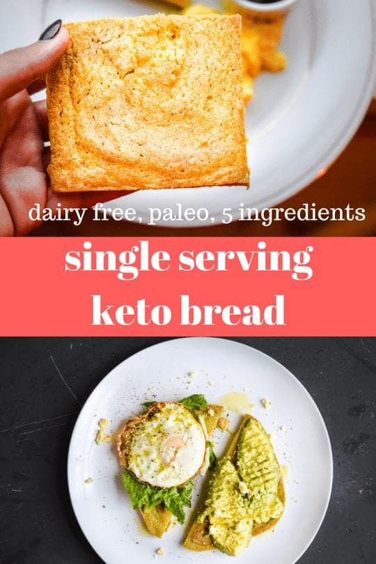 Single Serving Keto Bread (Paleo, Gluten Free, Grain Free)