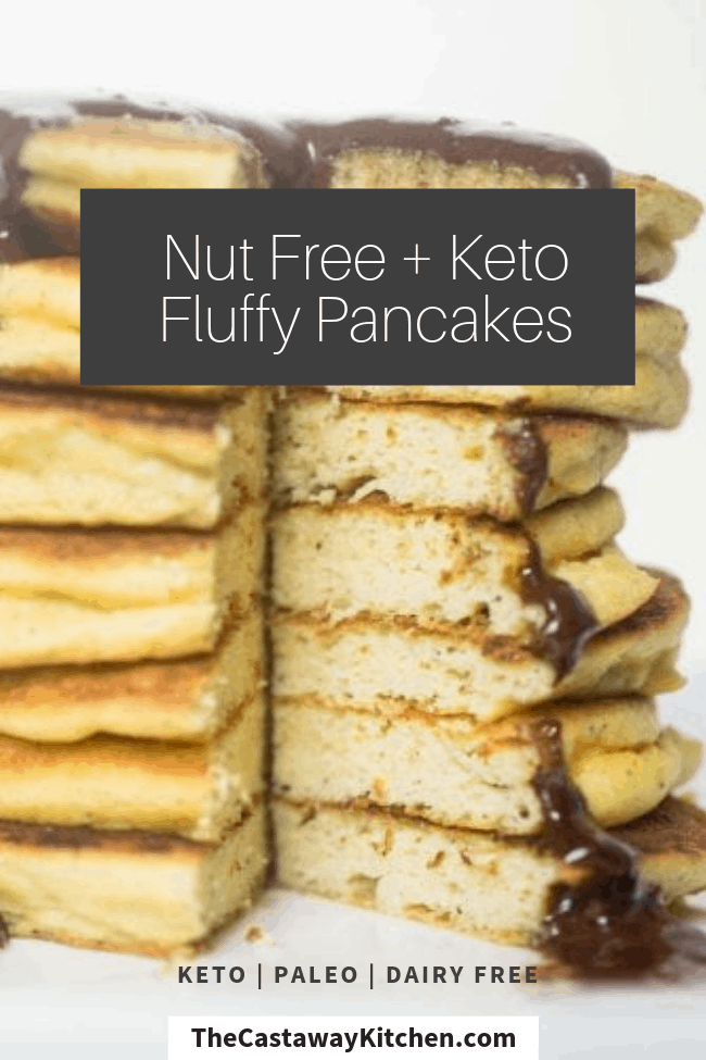 Fluffy Nut and Dairy Free Keto Pancakes (Paleo, Gluten Free)