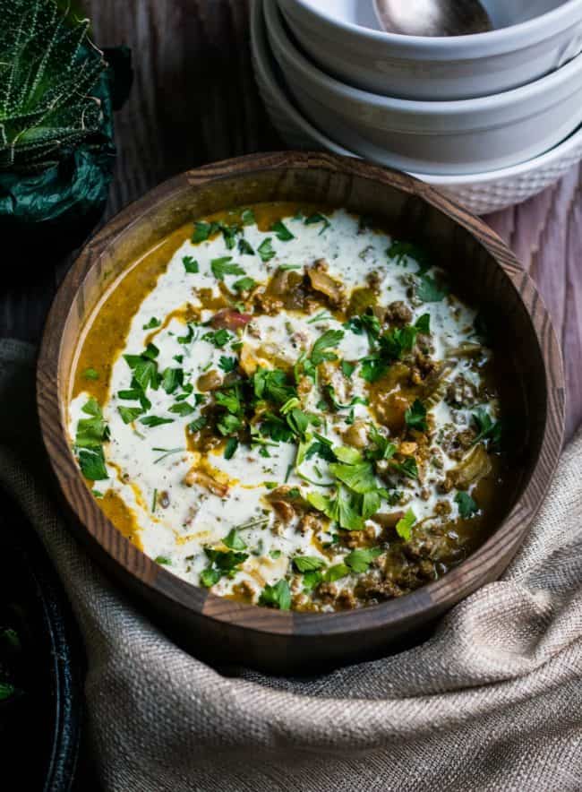 Creamy Keto Pumpkin Chili (paleo, Dairy Free, Nightshade Free)