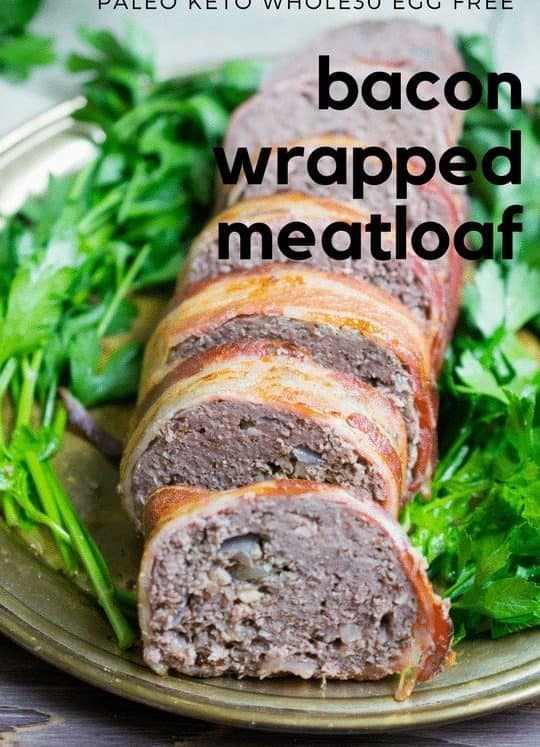 egg free bacon wrapped meatloaf