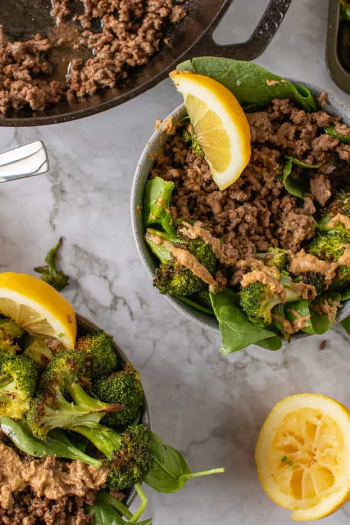 BEEF AND BROCCOLI BOWLS