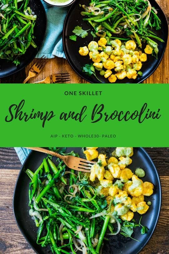 one skillet shrimp and broccoli