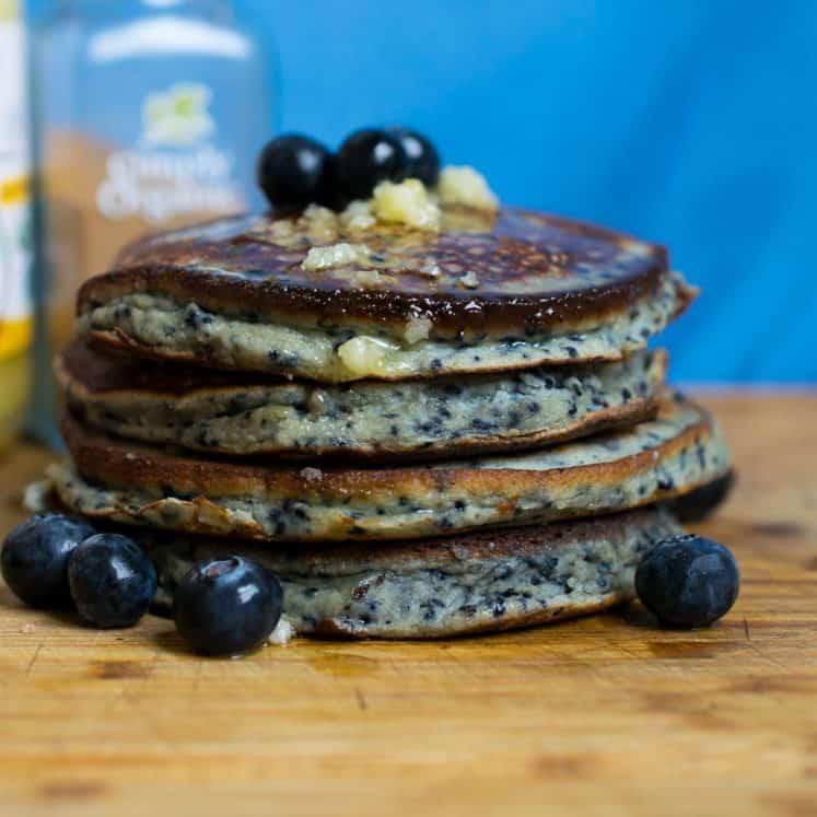 keto blueberry pancakes