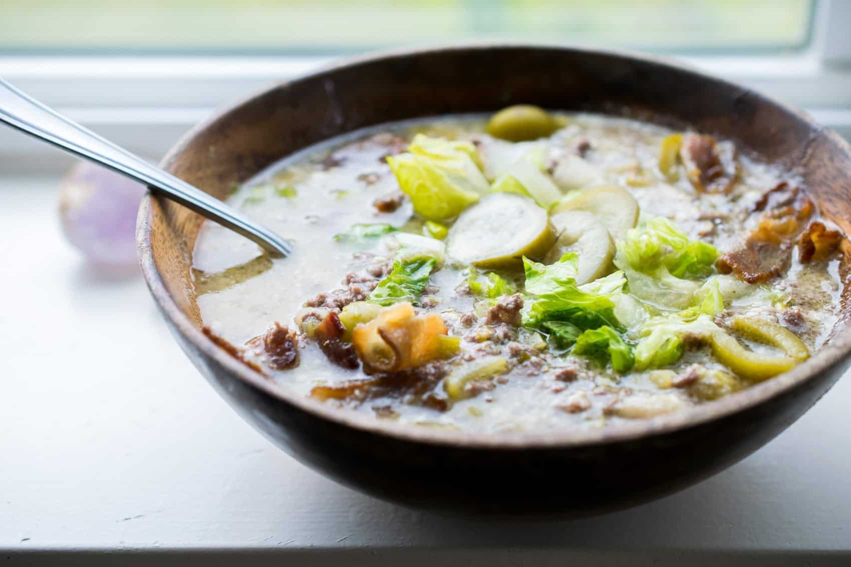 keto hamburger soup