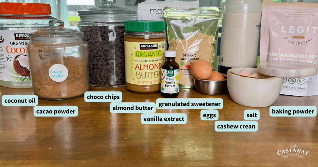 flourless chocolate muffin ingredients