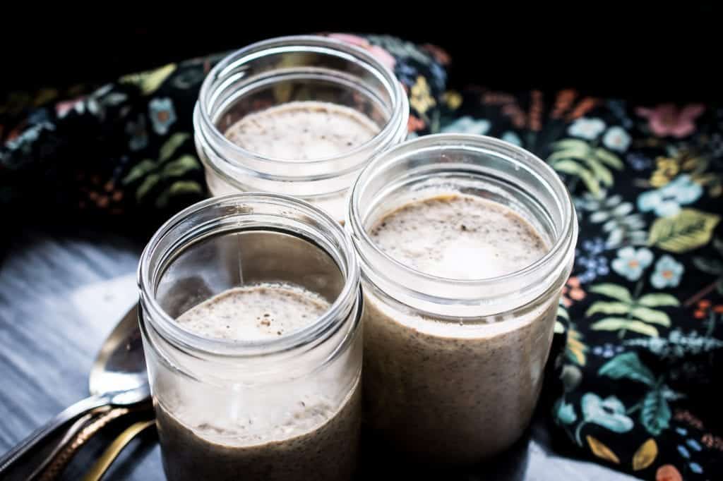 cold brew chia seed pudding 