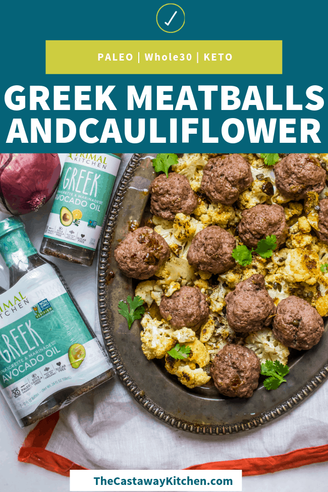 Whole30 Greek Meatballs