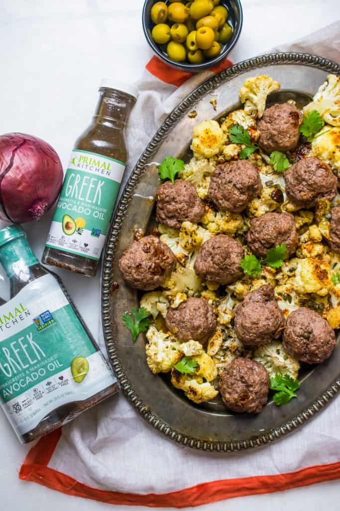 whole30 greek meatballs