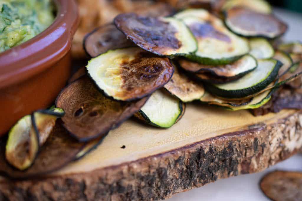 low carb zucchini chips