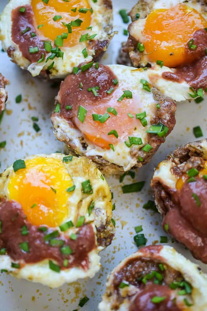 keto pizza egg cups