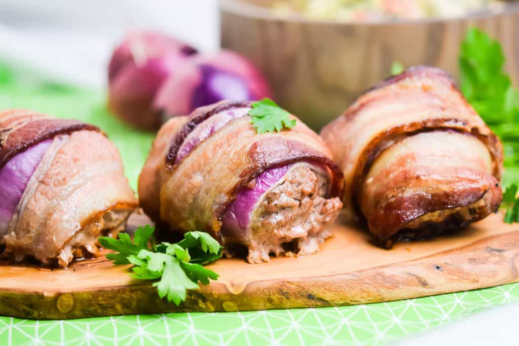 bacon wrapped onion bomb