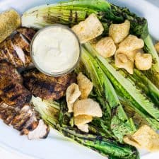 Grilled Chicken Caesar Salad (Dairy Free, Paleo, Keto) -image