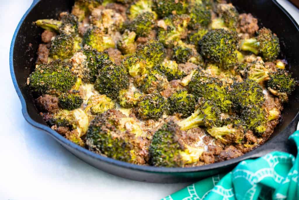 Beef and Broccoli Skillet Casserole (Whole30, Paleo, Keto)