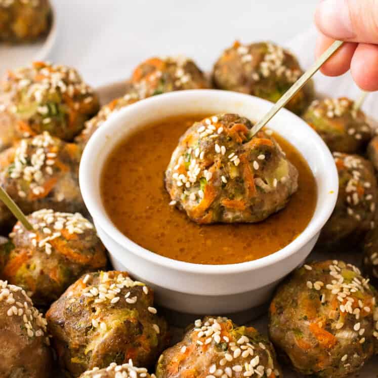 asian style meatballs