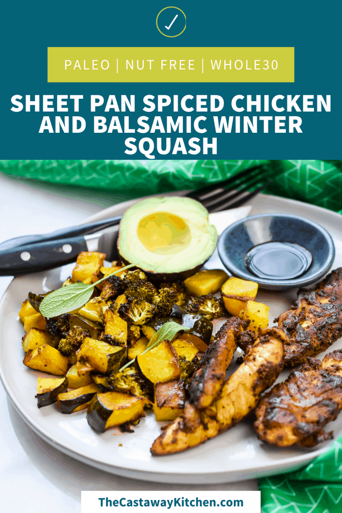 Sheet Pan Spiced Chicken and Balsamic Winter Squash