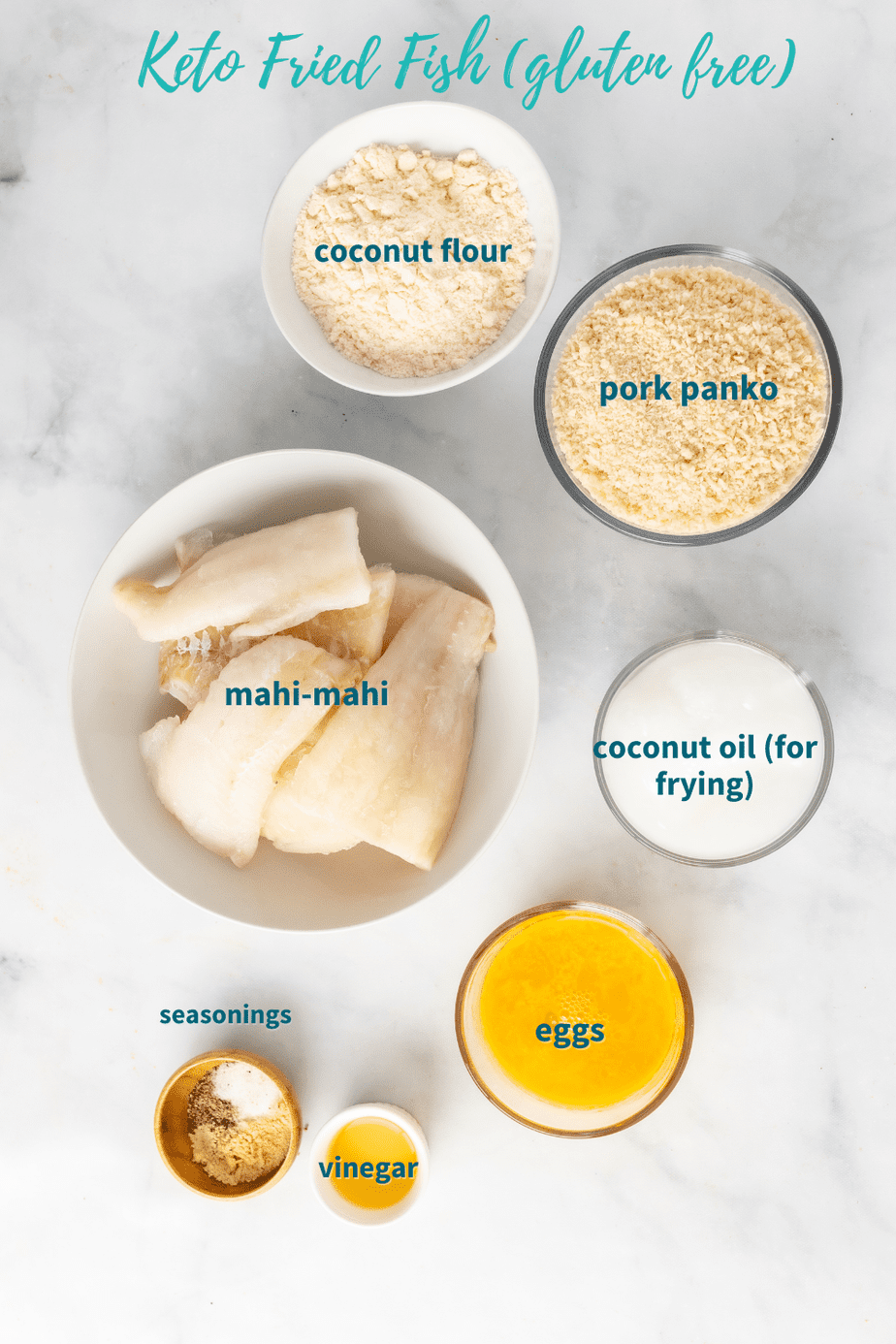 Keto Fried Fish: Pork Panko Crusted Halibut (nut free, paleo)