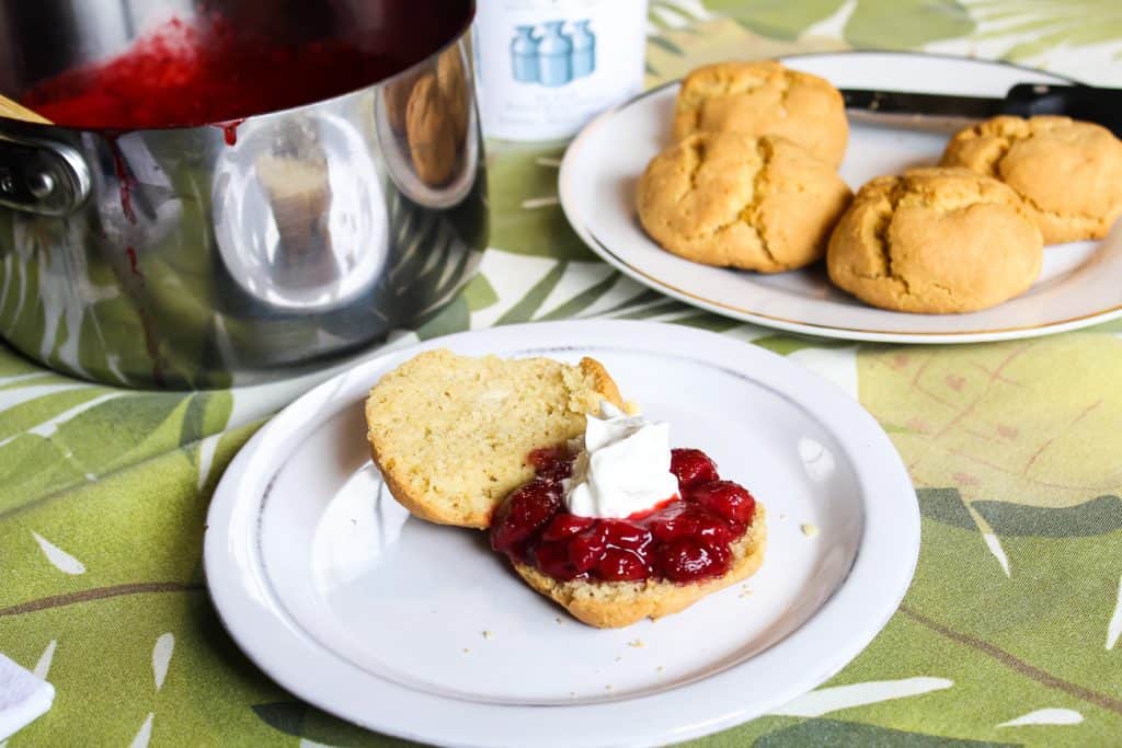 paleo strawberry shortcake