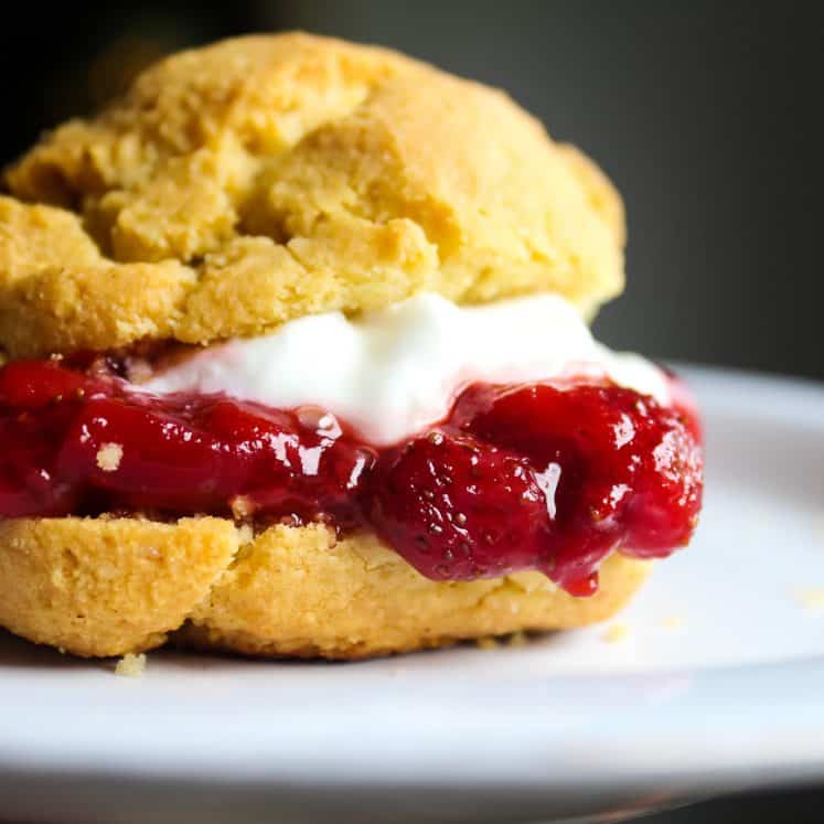 paleo strawberry shortcake