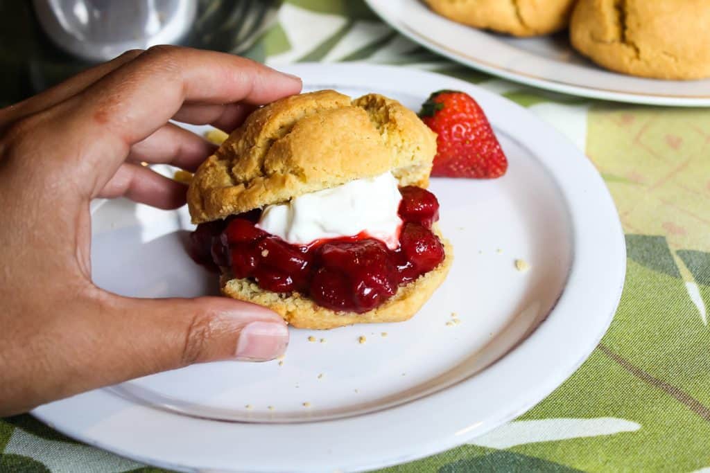 paleo strawberry shortcake