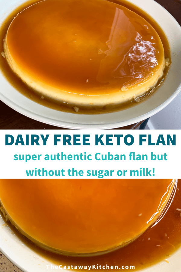 dairy free keto flan 