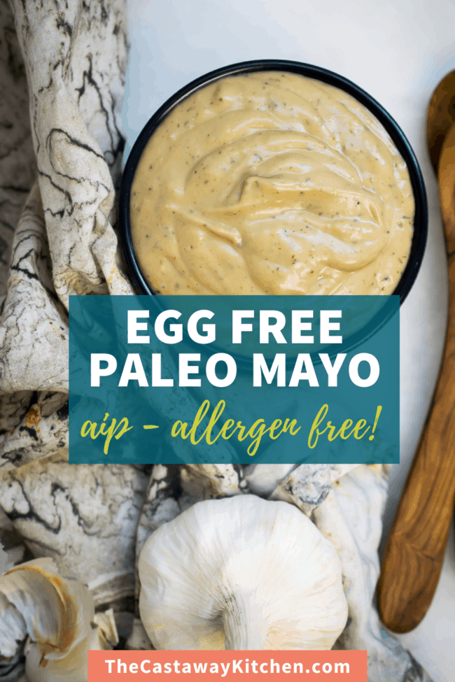 Homemade EggFree Mayonnaise Garlic (Whole30, AIP)