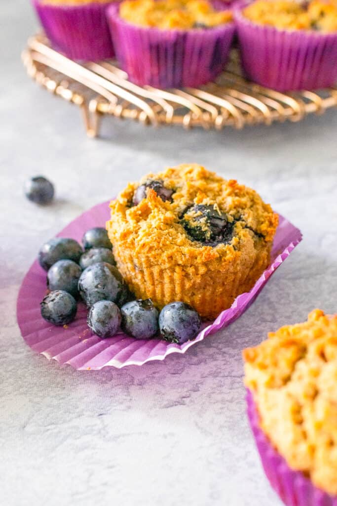 coconut flour blueberry muffins 