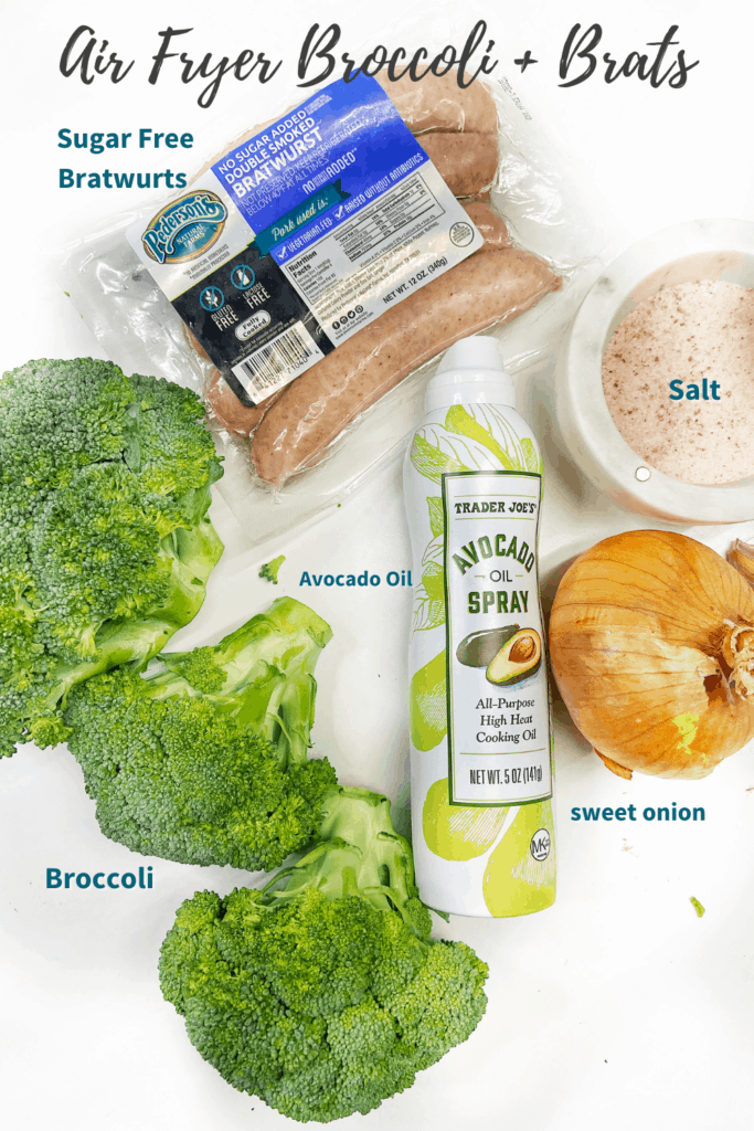 air fryer broccoli and brats