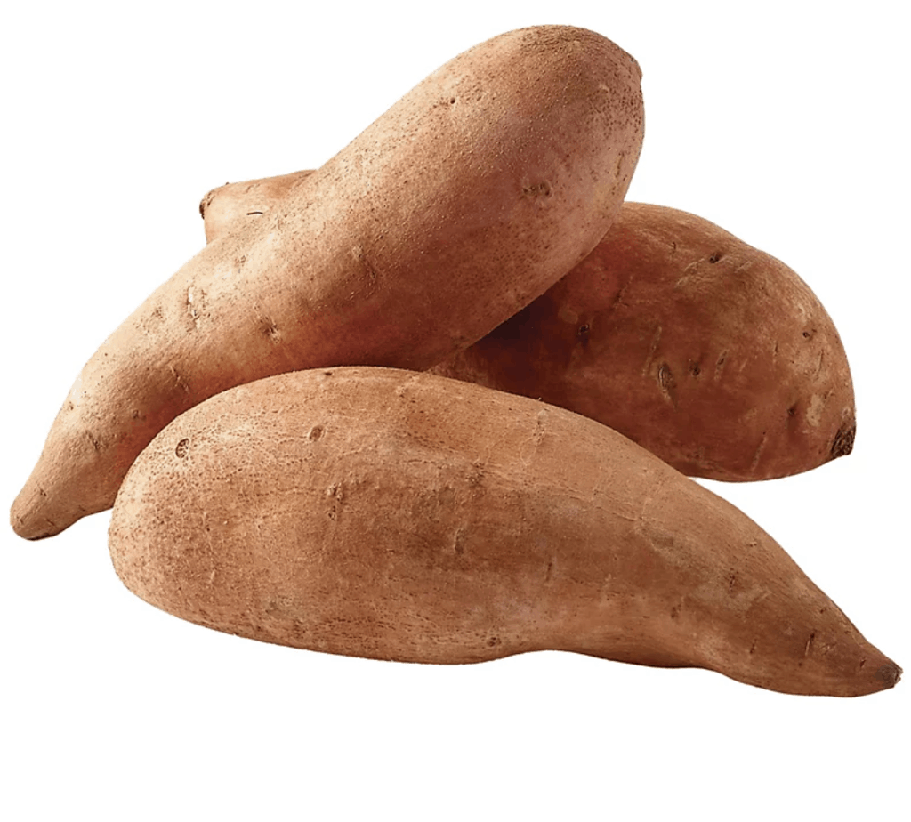 three sweet potatoes 