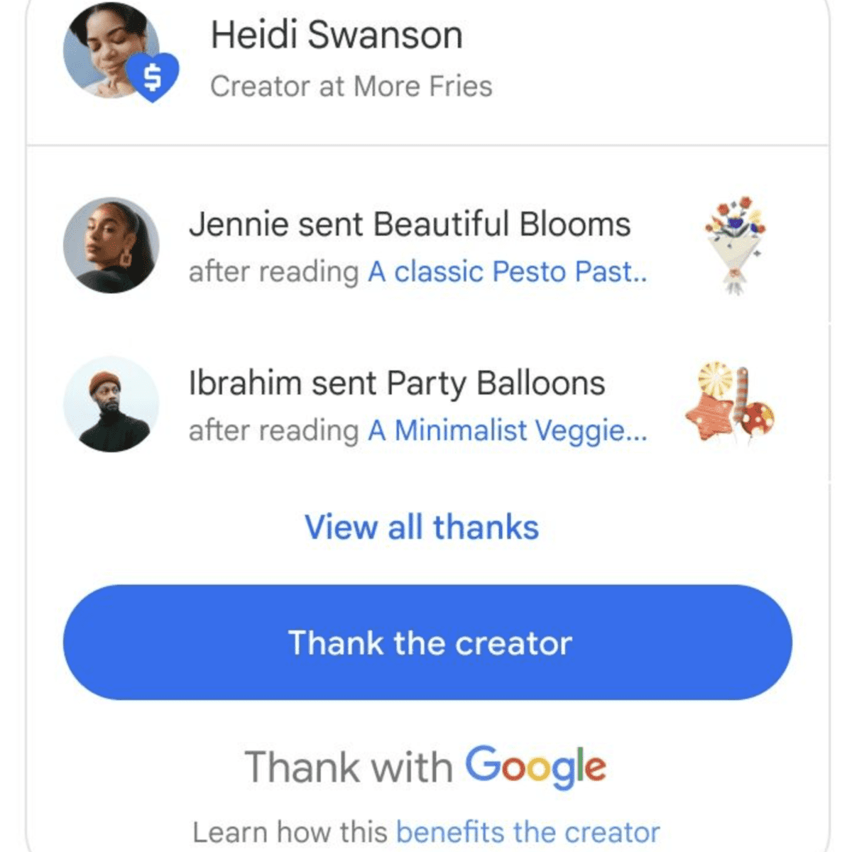 thank you google