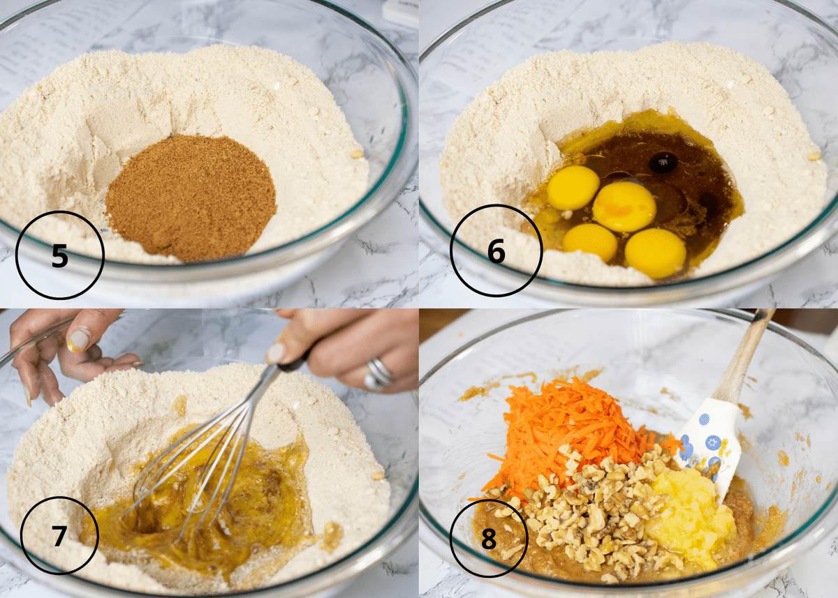 step by step paleo carrot cake