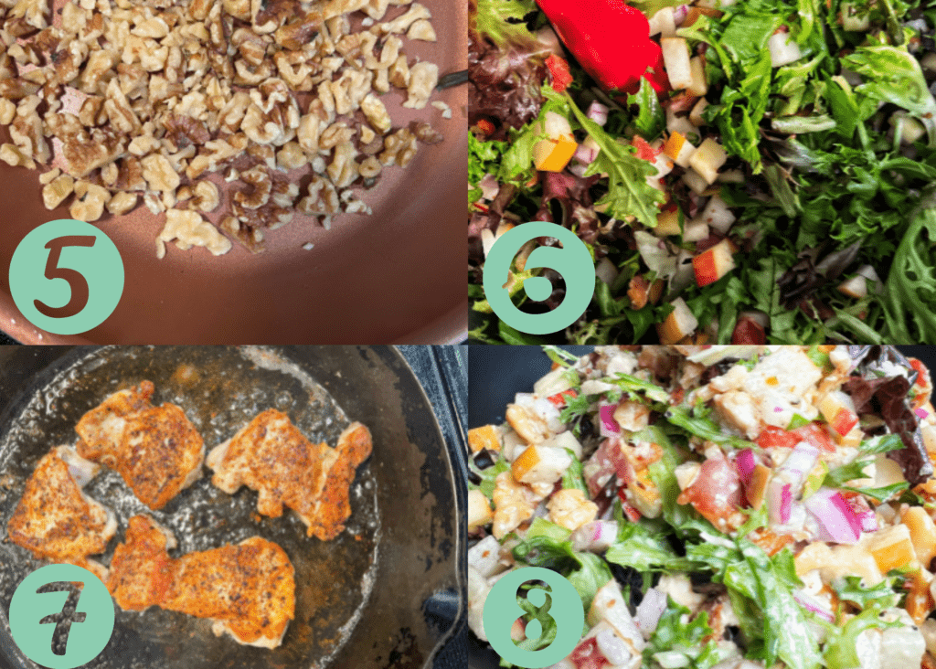 step by step chopped chicken salad2