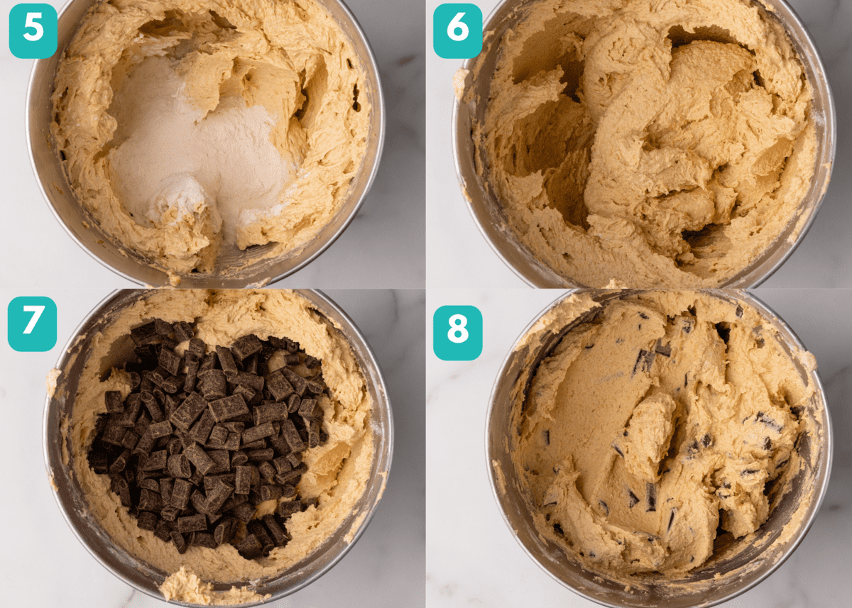 steps 5-8 of gluten free cardamom cookies