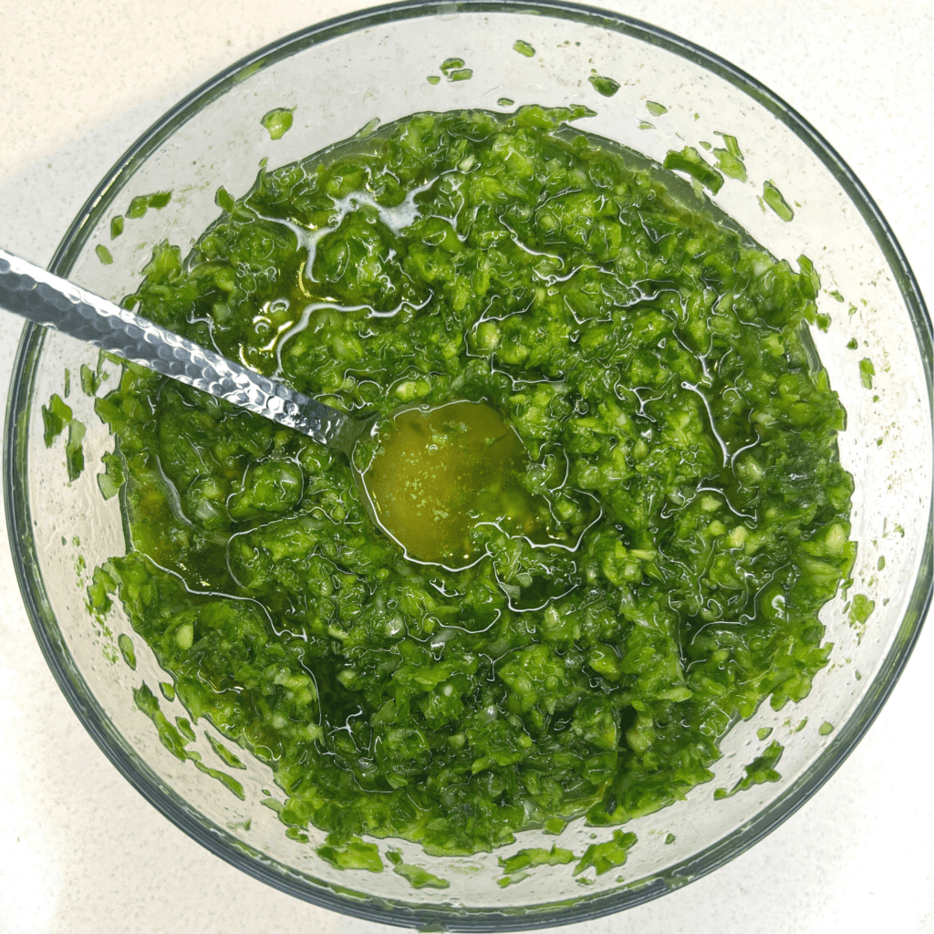 chinese green onion sauce and plantains