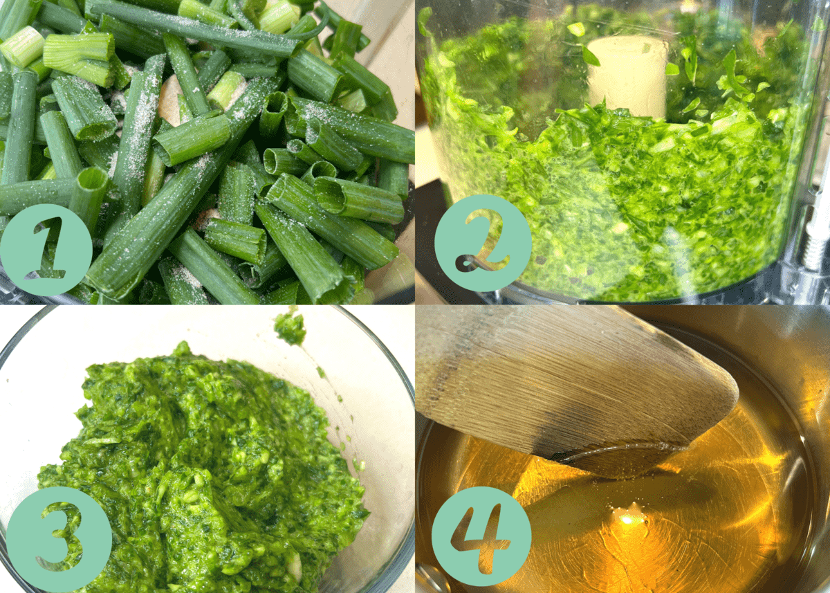 step by step green onion sauce